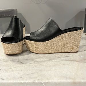 Michael Kors black wedges